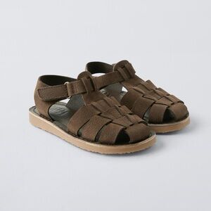 Zara Brown Kids Fisherman Sandals